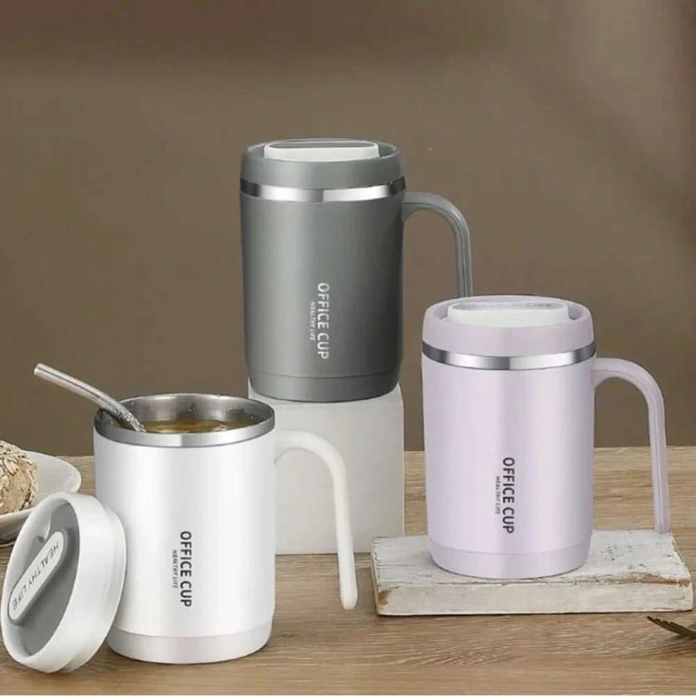 NEW STAINLESS STEEL TUMBLER WITH STRAW